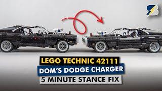 How to fix the stance of LEGO Technic 42111 Dom's Dodge Charger in 5 minutes