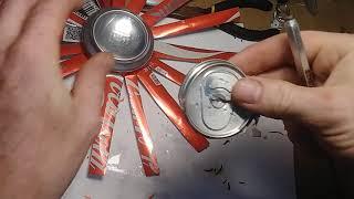 How to make aluminum can wind spinner or soda can wind spinner