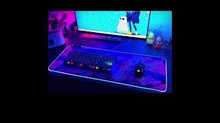 Luminous RGB Mouse Pad Gaming Gaming Desk Pad Keyboard#gaming #laptopassecories