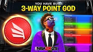 *NEW* “3-WAY POINT GOD” IS THE BEST BUILD IN NBA 2K25! GAME BREAKING ISO BUILD