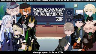 Fandoms react to eachother || introduction (WIP) || (gacha life 2) || mxonie