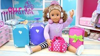 OUR GENERATION DOLL PACKING BAGS FOR BEACH VACATION