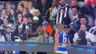 Bailey Smith loves crazy pies fans! And baggies? Collingwood vs Western Bulldogs round 9 2022