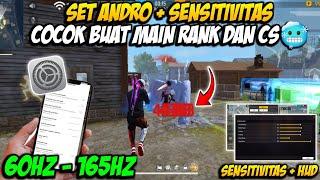 GACOR SET ANDRO 60HZ  SENSITIVITAS FF AUTO HEADSHOT 2024 SETELAH UPDATE || WORK SEMUA HP