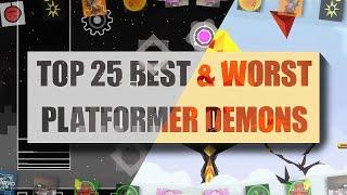 Top 25 Best and Worst Platformer Demons Ranked - Geometry Dash