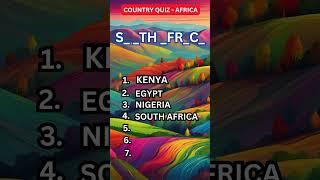 How Many Countries Can You Name Without Vowels? #shorts #guessthecountry #quiz