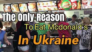 UKRAINE Eating McDonald's in Kyiv