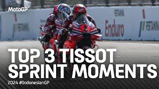 Top 3 #TissotSprint moments! ️ | 2024 #IndonesianGP