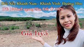 Bán Đất Thổ Cư Xã Khánh Nam Khánh Vĩnh 1000m2 | Giá 1tỷ5 | Đất Nền Nha Trang - Kim Huyền BĐS79