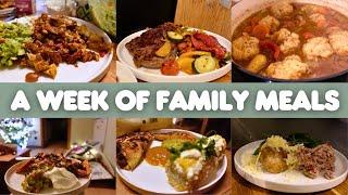 FAMILY DINNERS OF THE WEEK | family of eight, evening meal ideas