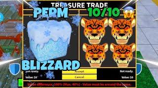 What People Trade For PERM BLIZZARD in Blox Fruits?! ️ Trading Perm Blizzard/Rating Trades