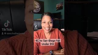 Under $12 RT to San Diego from KC. ️ #travelgram