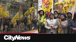 Sikh community rallies at India's Vancouver consulate amid foreign interference allegations