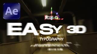 How to make 3D Typography Motion Graphics (EASY) | After Effects Tutorial