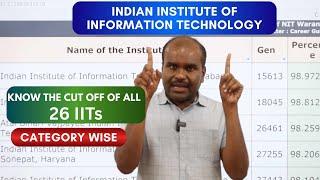 ALL 26 IIITs | Percentile Required to Get a Seat  | College Wise and Community Wise | JEE 2025