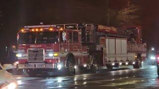 Portland Fire Truck 7 Responding