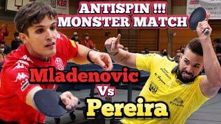 ANTISPIN POWER MATCH2.GERMAN LEAGUE | Luca Mladenovic Vs Andy Pereira