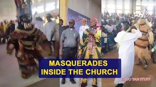 Masquerades inside the Church  DO YOU SUPPORT IT OR NOT? Oge Akụkọ Ụwa with 042 Solex.