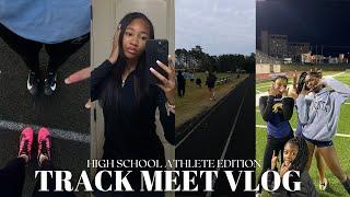 HIGH SCHOOL TRACK MEET VLOG! | i got FIRST overall!?