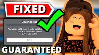 Your Version Of Roblox May Be Out Of Date Error Code 280 Fix
