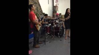 ARNOLD ARGAMINO ON DRUMS WITH BERYL GULANE ON LEAD VOCALS - WHO IS LIKE THE LORD PART 1 @ ZCAG