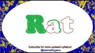 R is for Rat | S is for Sun | T is for Tin | coloring TIN word | Kids Alphabet | abc | How to  color