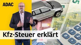 Wie viel Kfz-Steuer müsst ihr zahlen? | ADAC | Recht? Logisch!