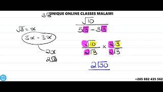 Form 3 Maths - Rational and Irrational Numbers Practice Question