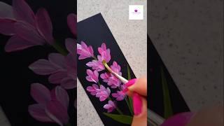 Pink floral Bookmark #artvideo #art #artwork #viral #flowerpainting #wocol