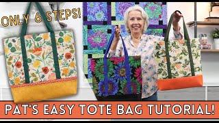 How To Make A Tote Bag - In Only 6 Easy Steps!