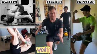 Footballers doing Strength & Abs Workouts [2020] 