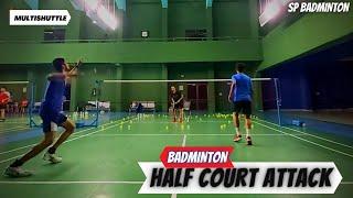 Badminton Half Court Attack | Singles | SP BADMINTON