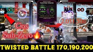 Twisted Tower Boss Battle 200 & 170,190 Fight + Reward MK Mobile | Final Round 2024