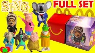 2016 Sing McDonald's Happy Meal Toys Full Set