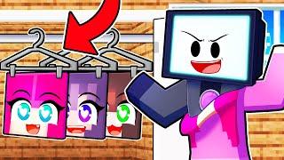 TV Man Can Shapeshift Into YANDERE GIRLS In Minecraft!