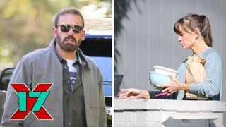 Ben Affleck & Jennifer Garner Get Together Before Taking The Kids Out For Paintball