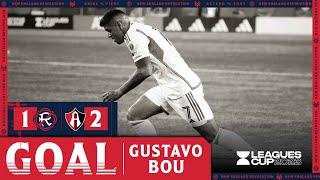 GOAL | Gustavo Bou roofs it from a tight angle to pull one back for the Revs