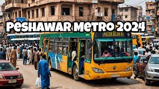 Peshawar Metro Bus City Tour In 50 Rupees| Pakistan BRTS| 2024