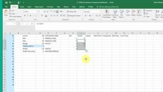 How to create a Frequency Distribution using basic Excel