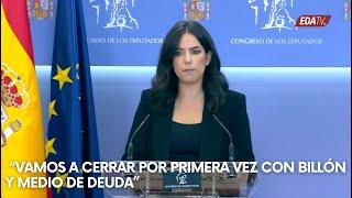 Pepa Millán de VOX: “vamos a cerrar por primera vez con BILLÓN y MEDIO de DEUDA”