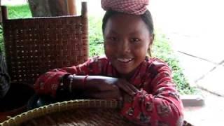 Cambodian girl sings the Khmer alphabet