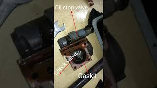 how to change check valve and oil stop valve