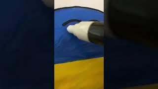 Drawing a Ukrainian CountryBall with Posca Markers