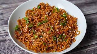 Spicy Chili Garlic Noodles Recipe | Chili Garlic Maggi Recipe