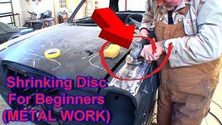 Dent Repair - How To Use A "Shrinking Disc" For Beginners -- Tips And Tricks