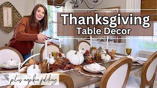 Beautiful Thanksgiving Tablescape Ideas + Easy Napkin Folding Tutorials | Host in Style!