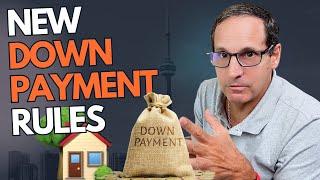 New mortgage down payment & amortization rules