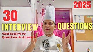 30 Chef Interview Questions & Answers | prepare yourself for Chef Job