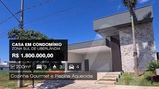 Maravilhosa casa à venda em ótimo condomínio na Zona Sul de Uberlândia