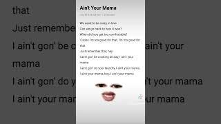 ain't you mama #lyricsvideo #jenniferlopez #lyrics #songlyrics #spotify #artist #lyricsmania